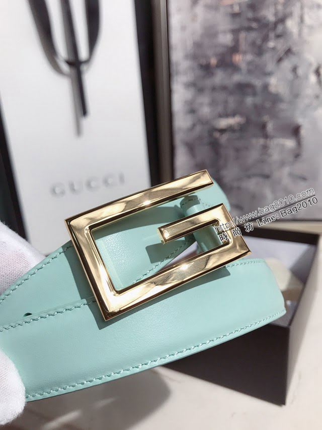 Gucci經典皮帶 古奇方扣牛皮腰帶  jjp2037